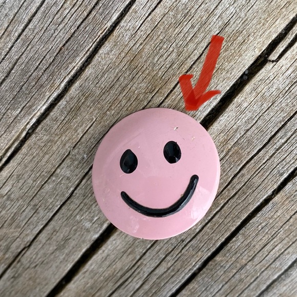 Vintage 80s Eighties Smiley Face Pin Earring Set - Picture 3 of 3